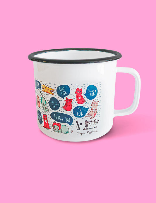 Kitten print mug